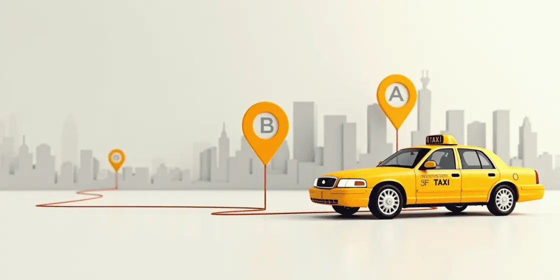 Minivan Taxi Service Banner